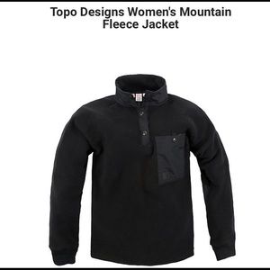 Topo Designs Mountain Fleece in Black, Men’s SM